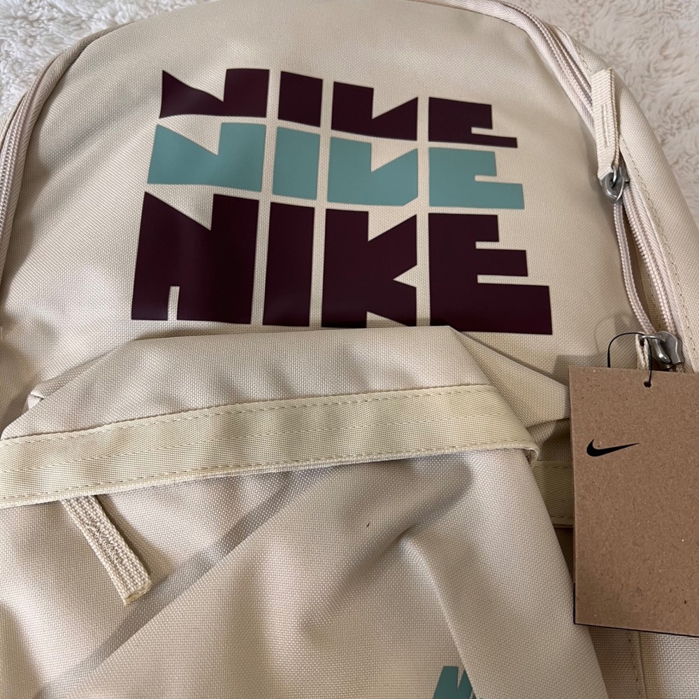 Nike Heritage Retro Backpackโ Light Khaki Burgundy Crush Mint Green Logo NWT